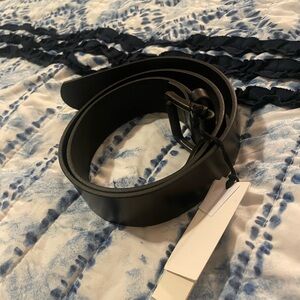Black Leather Belt